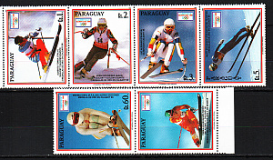 Парагвай, 1990, Зимние Олимпийские игры 1992, 5 марок